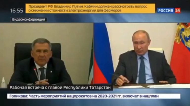 ВИДЕО: Путин поддержал выдвижение Минниханова на новый срок