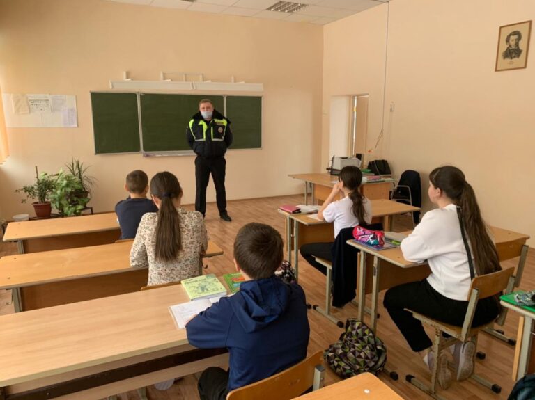 В ГБОУ СОШ с Новое Мансуркино провели урок безопасности во время весенних каникул